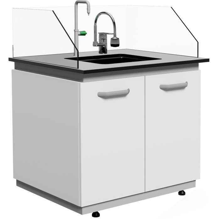 Under bench combination safety cabinet